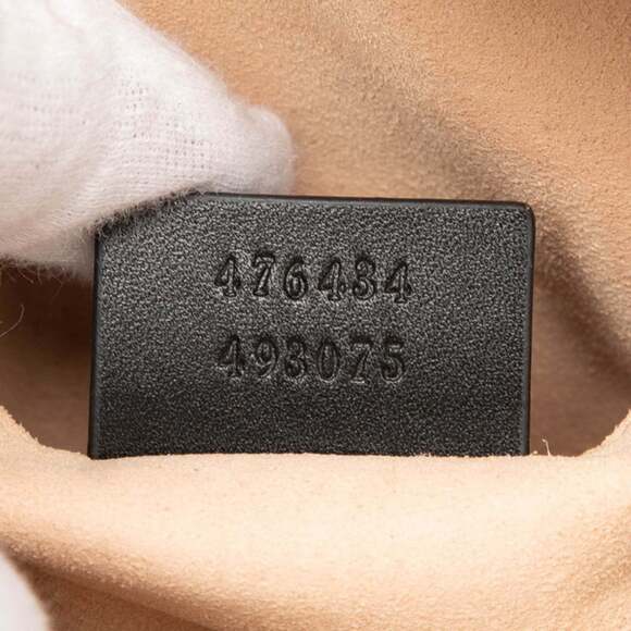 Gucci GG Marmont Quilted Body Bag/Waist Bag 476434 Black Leather Women's GUCCI - Picture 6 of 7